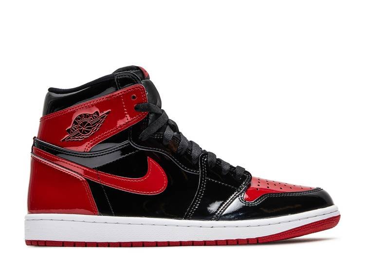 Air Jordan 1 High Patent Bred Réplica