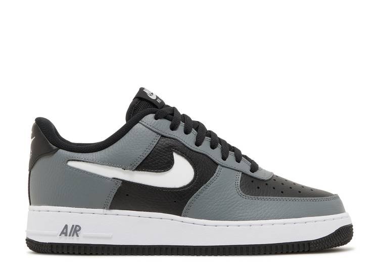 Air Force 1 Grey Black Cut Out Swoosh Réplica