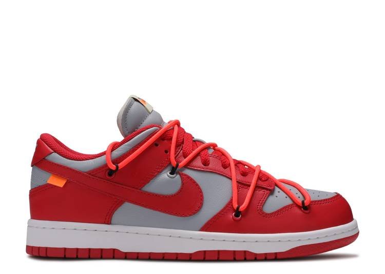 Sb Dunk Low Off-white University Red Réplica