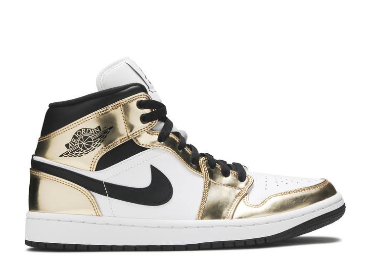 Air Jordan 1 Mid Metallic Gold Réplica