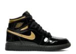 Air Jordan 1 High Black Metallic Gold Réplica