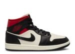 Air Jordan 1 Mid Black Sail Gym Red Réplica