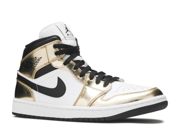 Air Jordan 1 Mid Metallic Gold Réplica