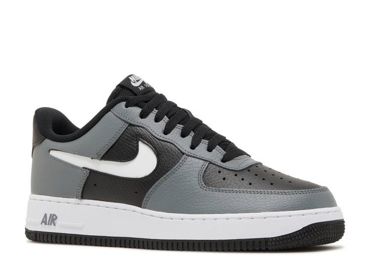 Air Force 1 Grey Black Cut Out Swoosh Réplica