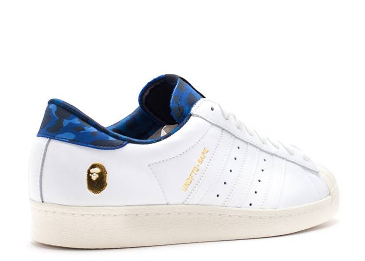 Adidas Superstar BAPE White Blue Réplica