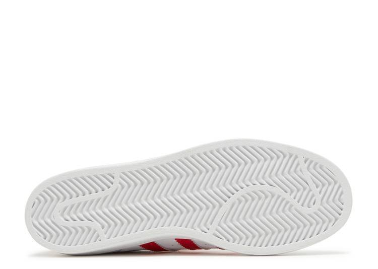 Adidas Superstar White Vivid Red Réplica
