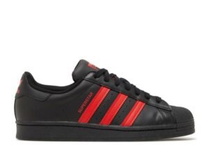 ADIDAS SUPERSTAR 'CORE BLACK VIVID RED'