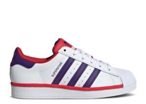 ADIDAS SUPERSTAR 'WHITE COLLEGIATE PURPLE SCARLET'