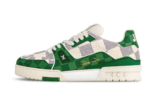 Louis Vuitton Trainer Sneaker White Green Réplica