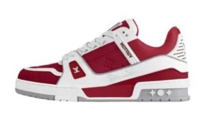 LOUIS VUITTON TRAINER SNEAKER WHITE RED