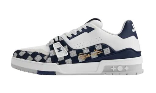 Louis Vuitton Trainer Sneaker White Navy Réplica