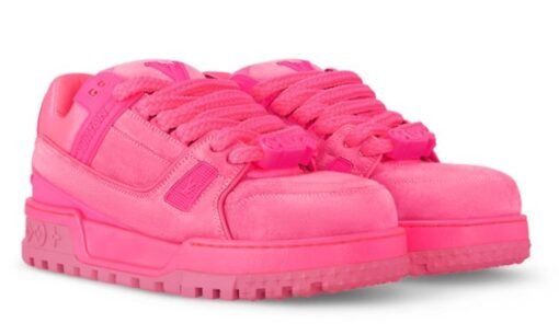 Louis Vuitton Trainer Sneaker Fuchsia Réplica