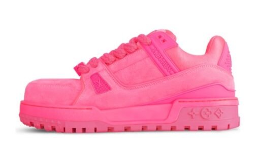 Louis Vuitton Trainer Sneaker Fuchsia Réplica