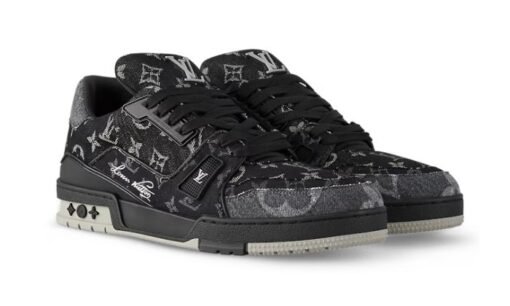 Louis Vuitton Trainer Sneaker Black Réplica