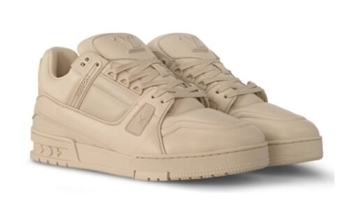 Louis Vuitton Trainer Sneaker Light Brown Réplica