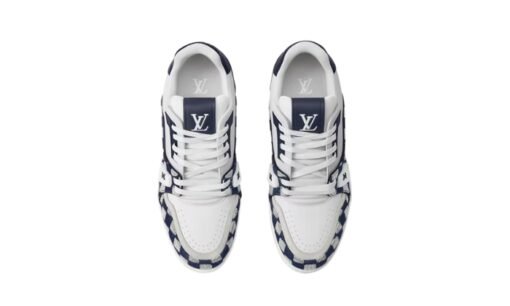 Louis Vuitton Trainer Sneaker White Navy Réplica