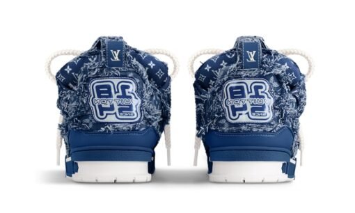 Louis Vuitton Skate Sneaker Denim Blue Réplica