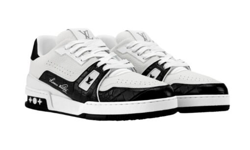 Louis Vuitton Trainer Sneaker White Black Réplica