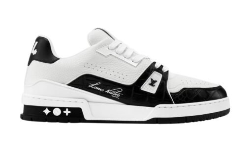 Louis Vuitton Trainer Sneaker White Black Réplica