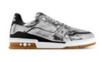 LOUIS VUITTON TRAINER SNEAKER SILVER ARGENT