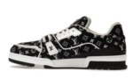 Louis Vuitton Trainer Sneaker Black Monogram Textile Réplica