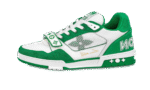 Louis Vuitton Trainer Sneaker Green Monogram Denim Réplica