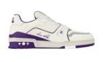 Louis Vuitton Trainer Sneaker White Purple Réplica