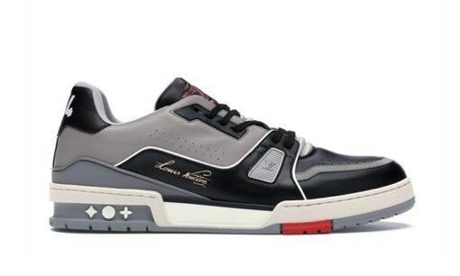 Louis Vuitton Trainer Sneaker Black Grey Réplica