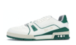 Louis Vuitton Trainer Sneaker White Green Réplica