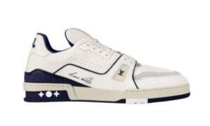 LOUIS VUITTON TRAINER SNEAKER WHITE NAVY