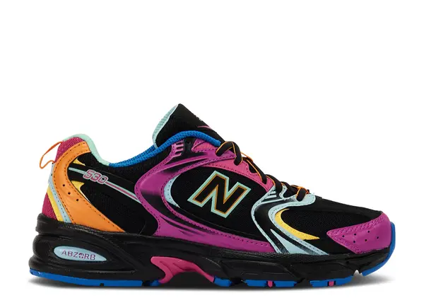 NEW BALANCE 530 'BLACK MULTICOLOR'