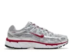 NIKE P-6000 'METALLIC SILVER GYM RED'