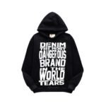SUDADERA DENIM TEARS NEGRO BLANCO