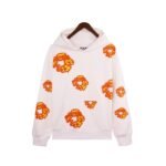 SUDADERA DENIM TEARS FLORAL BLANCO