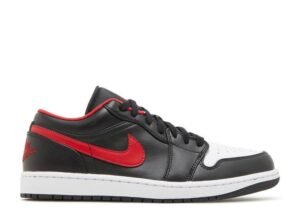 AIR JORDAN 1 LOW 'BLACK FIRE RED WHITE'