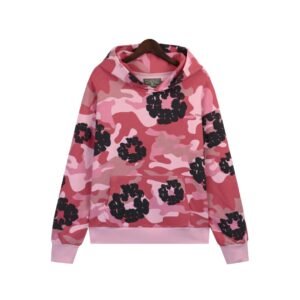 SUDADERA DENIM TEARS CAMUFLAJE ROSA