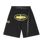 SHORTS CORTEIZ ALCATRAZ NEGRO AMARILLO