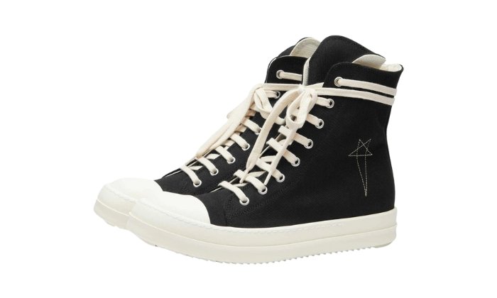 RICK OWENS HI-TOP NEGRAS - Imagen 2