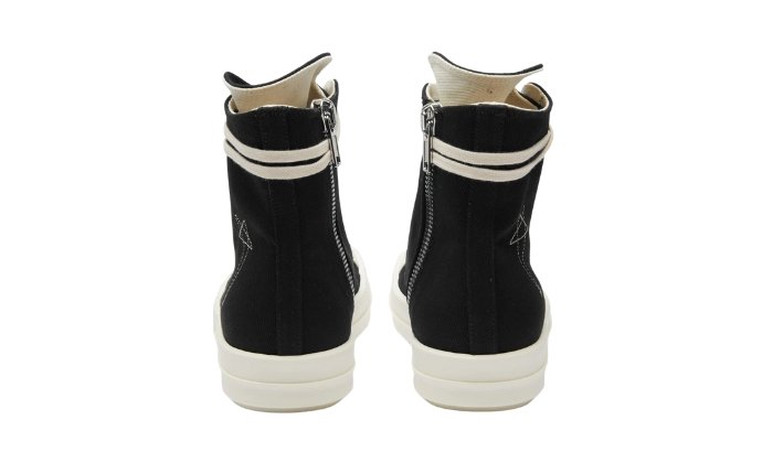 RICK OWENS HI-TOP NEGRAS - Imagen 3