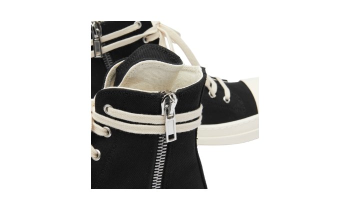 RICK OWENS HI-TOP NEGRAS - Imagen 4