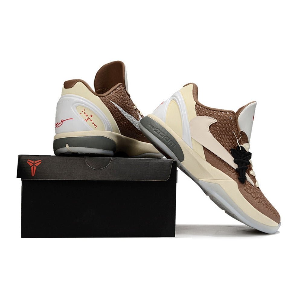 NIKE KOBE 6 PROTRO x TRAVIS SCOTT REVERSE MOCHA RÉPLICAS - Imagen 4