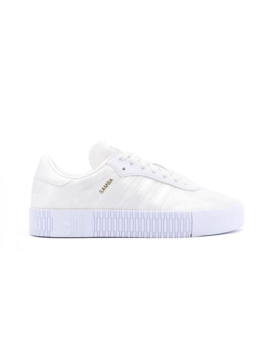 ADIDAS SAMBA PLATAFORMA FULL WHITE