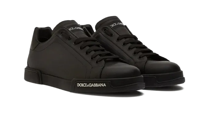 DOLCE & GABBANA PORTOFINO CUERO NAPPA NEGRAS - Imagen 3