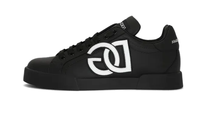 DOLCE & GABBANA PORTOFINO CUERO CON LOGO DG NEGRAS - Imagen 2