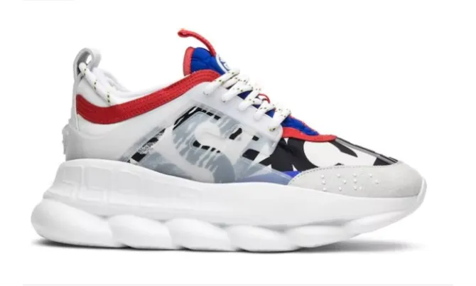 VERSACE CHAIN REACTION 2 CHAINZ WHITE RÉPLICA - Imagen 3