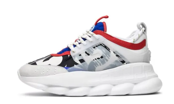 VERSACE CHAIN REACTION 2 CHAINZ WHITE RÉPLICA