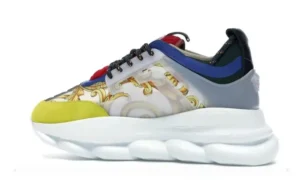 VERSACE CHAIN REACTION MULTI-COLOR RUBBER SUEDE RÉPLICA