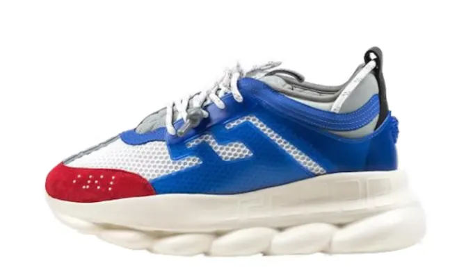 VERSACE CHAIN REACTION WHITE BLUE RED RÉPLICA - Imagen 2