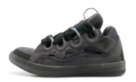 LANVIN CURB LACE-UP GREY