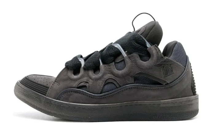 LANVIN CURB LACE-UP GREY